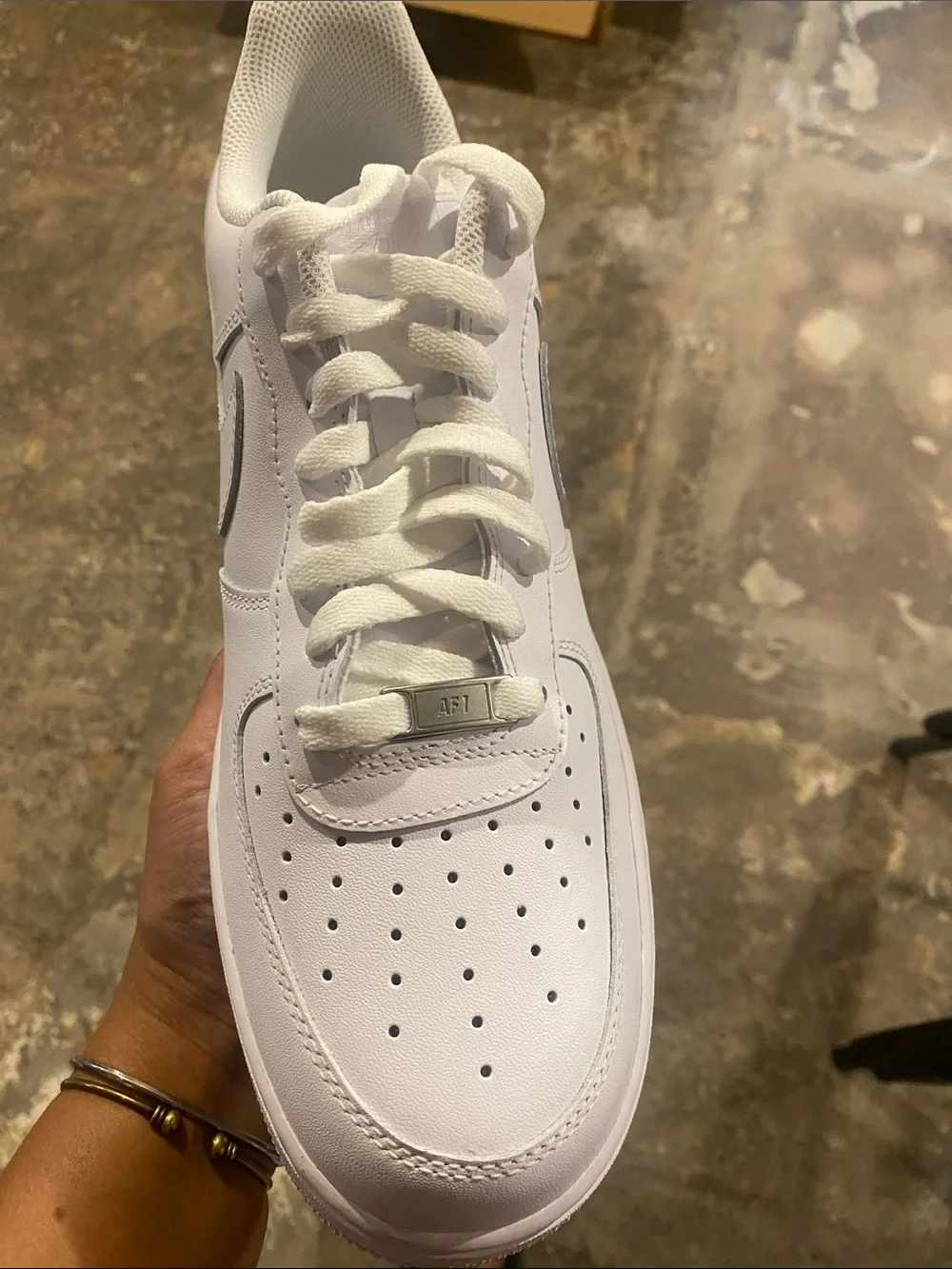 Nike Air Force 1 White Men's Low-Top Leather Sneakers
